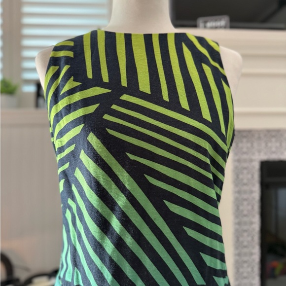 Desigual Striped Green and Black Dress - Picture 5 of 11